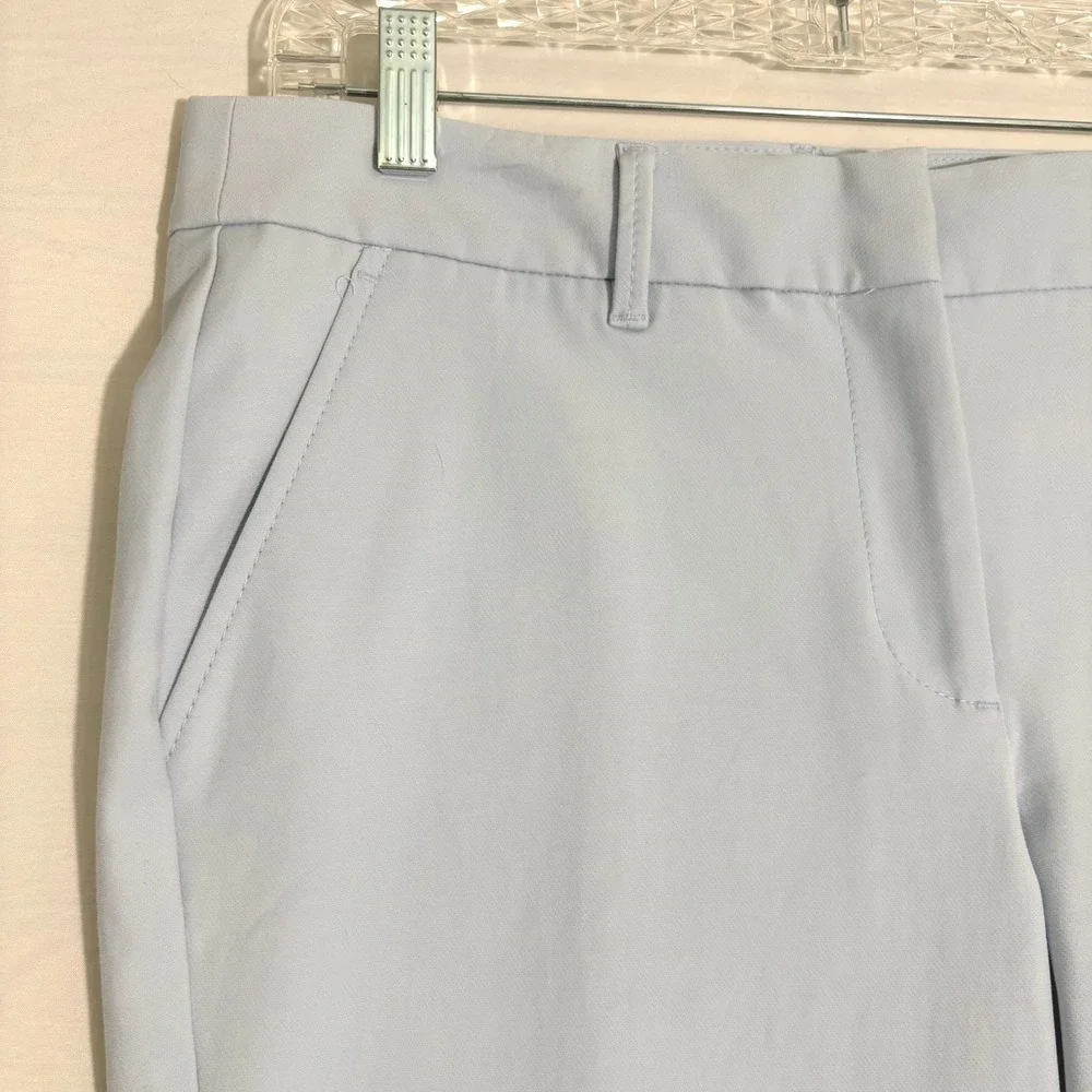 Talbots Petites Light Blue Cropped Trousers Straight Leg Pants Size 10P - Picture 8 of 9